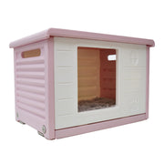 猫ハウス 外猫ハウス ペットハウス 屋外用 猫小屋 犬小屋 屋外 防水 冬 座布団付き 通気性 防寒 雨よけ 小型犬 野外猫 組立簡単 屋内 防風 防雨 換気 (グレー) - 12