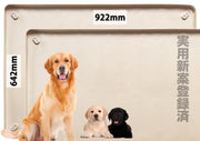 犬 トイレトレー スーパーワイド シリコン 大型犬 トイレ マット 特大 シリコントイレ ワイド 多頭飼い お手入れ簡単 922mm×642mm (ベージュ, XL, ２枚セット) - 1