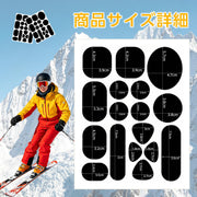 ダウン補修シート 自己粘着式 アイロン接着シート 補修テープ 布 防水 ポリエステルシール ダウンジャケット スニーカー ズボン 傘 服 テント レインウェア(ブラック、 3枚セット) - 2
