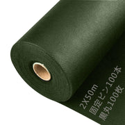 防草 シート 1m 50m 高密度 120g/m² 防そうシート 除草シート 1m幅 ぼうそうシート 厚手 高耐久性 不織布 雑草防止 透水性 遮光性アップ UV耐候剤配合 紫外線劣化防止 雑草対策 工事用 園芸用 人工芝下 Uピン杭50本と黒丸50枚付き グリーン (1×50m, グリーン) [並行輸入品] - 8