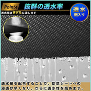防草シート 2ｍx50ｍ 防そうシート 除草シート 雑草防止シート 高密度 120g/m² 水捌け 雑草防止 厚手 不織布 黒 高耐久 高透水 高密度 農業 園芸 家庭菜園 庭 ガーデニング 人工芝下 固定ピン黒丸【幅2mを幅1ｍに折り畳んでの発送】 (ブラック, 2*50m) - 6