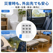非常用トイレ 凝固剤 120回分セット 個包装 抗菌消臭 防災グッズ 非常用トイレ 携帯トイレ 災害用 地震 台風 洪水 断水 登山 車中泊 家庭 備蓄用 - 6