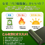 防草シート 1m×50m 150g/m² PET製 | ポリエステル製 超高耐久性 厚手 雑草防止 シート 硬い材質 庭 畑 家庭菜園 花壇 通路 砂利下 人工芝下 農業用 駐車場用 - 3