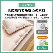 布団クリップ ズレ防止 強力 無針 ずれ落ち防止 布団 クリップ 針なし 安全 簡単取り付け 布団固定器 布団ずり落ち防止 布団ずれ落ち シーツ ブランケット (10, ホワイト) - 3