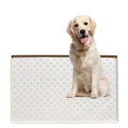 犬 トイレトレー スーパーワイド シリコン 大型犬 トイレ マット 特大 シリコントイレ ワイド 多頭飼い お手入れ簡単 922mm×642mm (ホワイト, XL) - 19