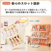 フィギュアケース 棚 アクリル 4個セット フィギュア棚 コレクションケース クリア 積み重ね可能 開閉 組み立て式 マグネット式扉 アクリルケース フィギュア ショーケース 防水防塵 幅30×奥17×高さ23cm ホワイト (4, S) - 5