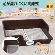 SUDOO 犬 トイレ トレー 大型犬 トイレ 特大 スーパーワイド 囲い 飛び跳ね防止 はみ出し防止 しつけ トイレトレーニング (XL) - 3