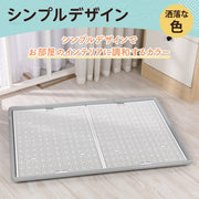 SUDOO 犬 トイレトレー 大型犬 トイレ 特大 スーパーワイド 1枚 ドッグトレー 1020 x 710 x 50mm 飛び跳ね防止 ペット 犬用トイレ トイレトレーニング お掃除簡単 メッシュ付 (グレー,スーパーワイド) - 5
