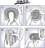 ネックピロー 首枕 飛行機 低反発 人間工学 360度サポート トラベルピロー 折りたたみ 超軽量 コンパクト収納 洗濯機対応 通気カバー アイマスク 耳栓付き 携帯枕 クッション 新幹線 夜行バス 車中泊 在宅ワーク 父の日 母の日 誕生日 プレゼント (ライトグレー) - 6