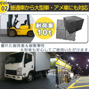 ガレージタイル ガレージマット 20枚セット 40×40×1.8cm はめ込み 滑り防止 水はけ設計 置き敷き (グレー) - 4