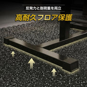 ジムマット 筋トレ 60×60cm 大判 12枚セット 二層構造 ホームジムマット ゴムマット トレーニング 筋トレ 防音 衝撃吸収 振動吸収 床保護 自宅 ホームジム トレーニング器具用 (12, 黒/白) - 6