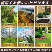 防草シート 2m 50m 不織布 130g/㎡ 除草シート 2m幅 厚手 ボウソウ シート 雑草防止シート 高密度 高透水性 高耐久性 ぼうそうしーと UV耐候剤配合 紫外線劣化防止 雑草対策 工事用 園芸用 人工芝下 Uピン杭100本と黒丸100枚付き【幅2mを幅1ｍに折り畳んでの発送】 (ブラウン, 2*50m) - 5