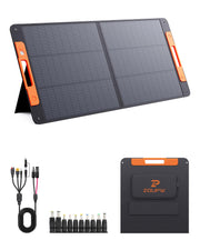 ソーラーパネル 200W 折りたたみ式 P型 16BB 23.5％高変換効率 IP67防水 防塵 Type-C直接充電 ポータブル電源対応 4in1接続ケーブル付き MC4/XT60/DC対応 キャンプ 車中泊 防災グッズ - 9