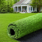 防草シート 2ｍ 50ｍ 120g/m² 高密度 防草 シート 除草シート ぼうそうシート 不織布 雑草防止シート 厚手 高耐久性 雑草防止 透水性 遮光性アップ UV耐候剤配合 紫外線劣化防止 雑草対策 工事用 園芸用 人工芝下 Uピン杭100本と黒丸100枚付き 黒色【幅2mを幅1ｍに折り畳んでの発送】 (黒色, 2*50m) - 12
